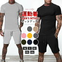 ジャージ メンズ 上下 スウェット セットアップ tシャツハーフパンツ トレーニングウェア スポーツウェア ルームウェア カジュアル 無地 学生 通勤通学