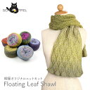 編み物 キット 毛糸 編み図 / SCHOPPEL(ショッペル) ZauberwolleのFloating Leaf Shawl(フローティングリーフショール) / 柳屋 Bernd Kestler(ベルンド ケストラー) コラボ