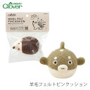 羊毛 手作り 針山 / Clover(クロバー) 羊毛フェルトピンクッション
