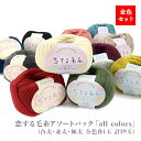 【福袋】毛糸 合太 並太 極太 限定販売 / YANAGIYARN(ヤナギヤーン) 恋する毛糸 アソートパック 「all colors」(計39玉) 柳屋オリジ...