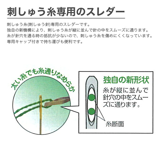 糸通し スレダー 刺繍用 刺しゅう用 / Clover(クロバー) エンブロイダリースレダー