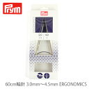 ブランド名 Prym(プリム) 商品名 60cm輪針 3.0mm～4.5mm ERGONOMICS(エルゴノミック) サイズ 長さ：60cm 太さ：3.0mm(日本サイズ:3号) 　　　3.5mm(日本サイズ:5号) 　　　4.0mm(日本サイズ:6号) 　　　4.5mm(日本サイズ:8号) 材質 本体：合成樹脂90％、繊維素材10％ コード：ソフトワイヤー、ナイロンコーティング 商品説明 ドイツPrym社の、人間工学に基づき使いやすさを追求した「prym．ergonomics」シリーズの編み針です。 この輪針は高品質の合成素材製でわずかに柔軟性があり、編み物に合わせて曲がります。程よくしなり、力がかかっても折れる心配がありません。 極細のスチールワイヤーは、高品質のプラスチックでコーティングされ、絡まり防止機能も備えています。 注意事項 ・WEBの性質上、パソコンの設定や環境で実際の商品とカラーが若干異なる場合がございます。ブランド名 Prym(プリム) 商品名 60cm輪針 3.0mm～4.5mm ERGONOMICS(エルゴノミック) サイズ 長さ：60cm 太さ：3.0mm(日本サイズ:3号) 　　　3.5mm(日本サイズ:5号) 　　　4.0mm(日本サイズ:6号) 　　　4.5mm(日本サイズ:8号) 材質 本体：合成樹脂90％、繊維素材10％ コード：ソフトワイヤー、ナイロンコーティング 商品説明 ドイツPrym社の、人間工学に基づき使いやすさを追求した「prym．ergonomics」シリーズの編み針です。 この輪針は高品質の合成素材製でわずかに柔軟性があり、編み物に合わせて曲がります。程よくしなり、力がかかっても折れる心配がありません。 極細のスチールワイヤーは、高品質のプラスチックでコーティングされ、絡まり防止機能も備えています。 注意事項 ・WEBの性質上、パソコンの設定や環境で実際の商品とカラーが若干異なる場合がございます。