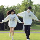 春秋 トレーナー ペア カップル トレーナー メンズ レディース スウェット ペアルック カップル トレーナー 白 黒 ベージュ 長袖 韓国 ファッション トレ...