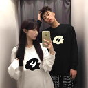 春秋 トレーナー ペア カップル トレーナー メンズ レディース スウェット ペアルック カップル トレーナー 白 黒 長袖 韓国 ファッション トレーナー ス...