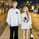 春秋 トレーナー ペア カップル トレーナー メンズ レディース スウェット ペアルック カップル トレーナー 白 黒 長袖 韓国 ファッション トレーナー ス...