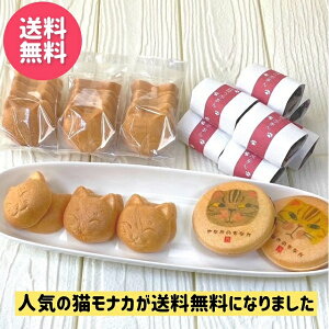 送料無料猫もなかセLサイズ(ねこもなか9個とお手作り最中1箱入り) 和菓子 最中 ネコ 猫 ねこ 谷中堂