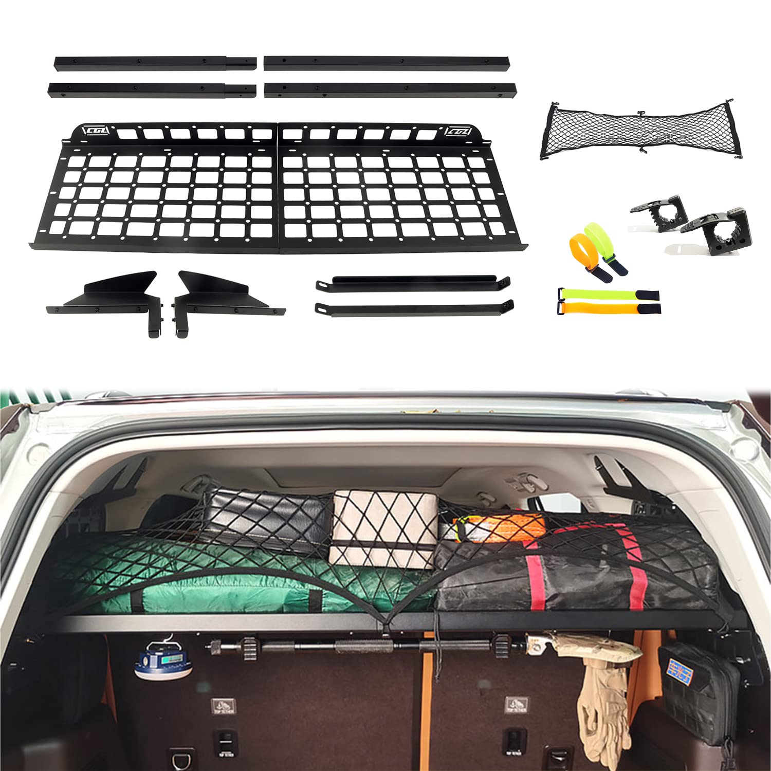 トヨタ RAV4 50系 2019.04~2024に適用リアトランク収納ラック 拡張棚 荷物棚 耐重 スペース活用 無加工..