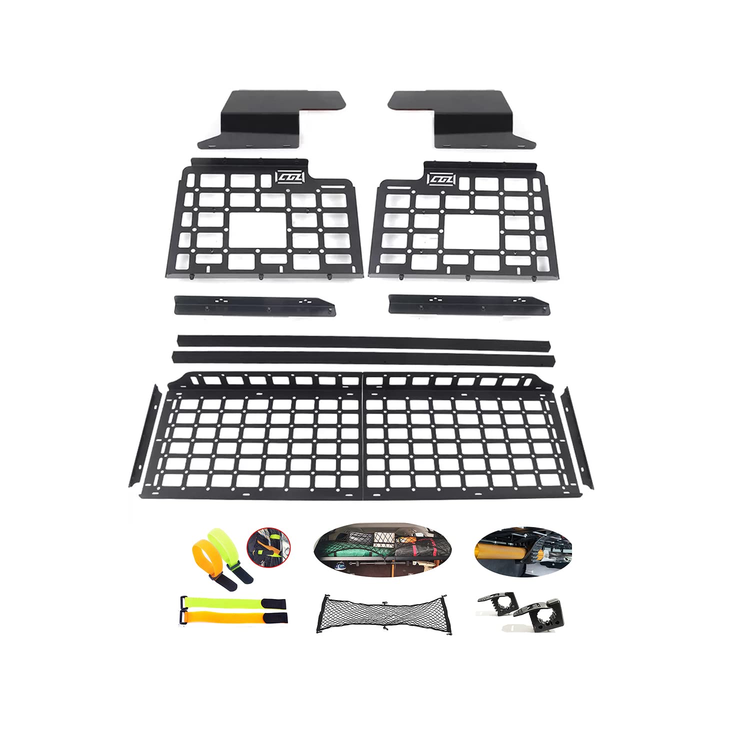 ランドローバー ディフェンダー 110 2020~2024に適用リアトランク収納ラック 拡張棚 荷物棚 耐重 スペ..