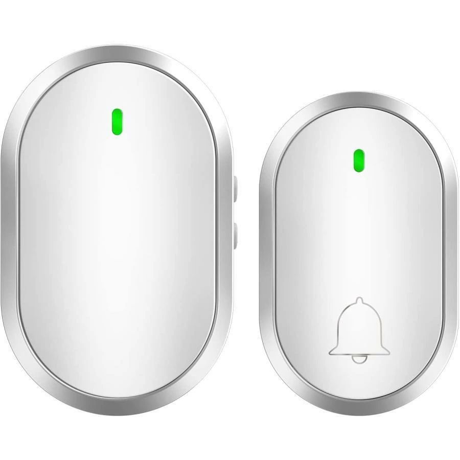 ワイヤレスチャイム 電池不要 玄関チャイム インターホン 自動発電 呼び鈴 介護 飲食店 浴室などに適用 防水 防塵 無線 玄関ドアベル 最高300Mの無線範囲