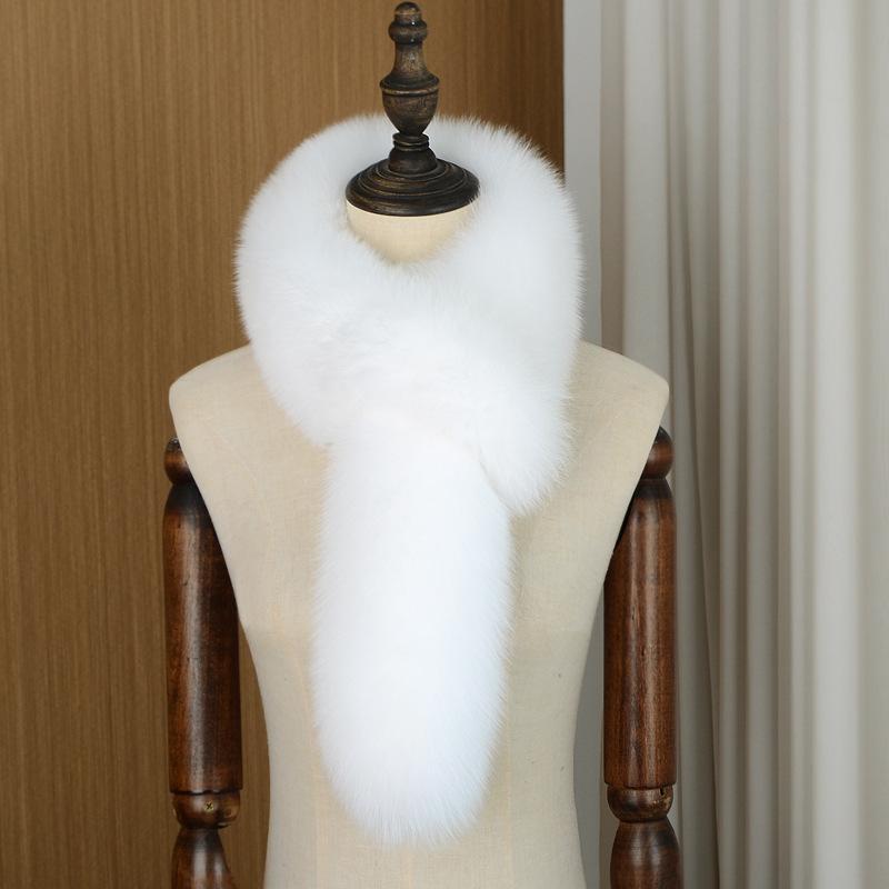 マフラー レディース リアルフォックスファー リバーシブル ネックウォーマー 韓国風 保温 防寒 ふわふ..