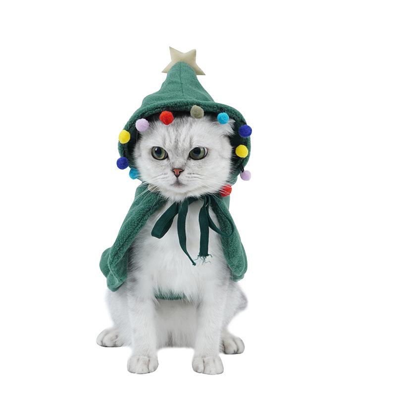 ペット服 秋冬 かわいい クリスマス ペット用 服 披風 ポンチョ ショール 犬 猫 コスチューム 暖かい ..