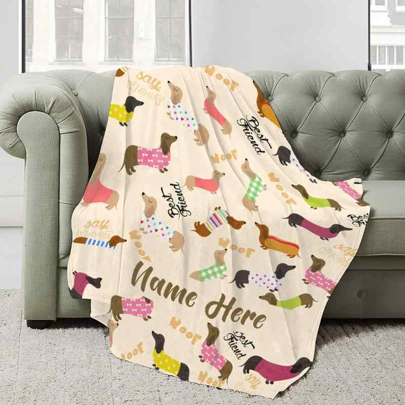 ブランケット かわいい レディース キッズ カートゥーン アニマル柄 フランネル ポリエステル 軽量 寝..