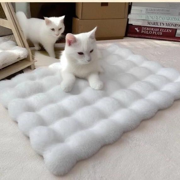 ペット用毛布 猫用マット 犬用マット ペット用寝具 冬用 猫 ブランケット 秋冬 綿 猫用ベッド 犬用ベッ..