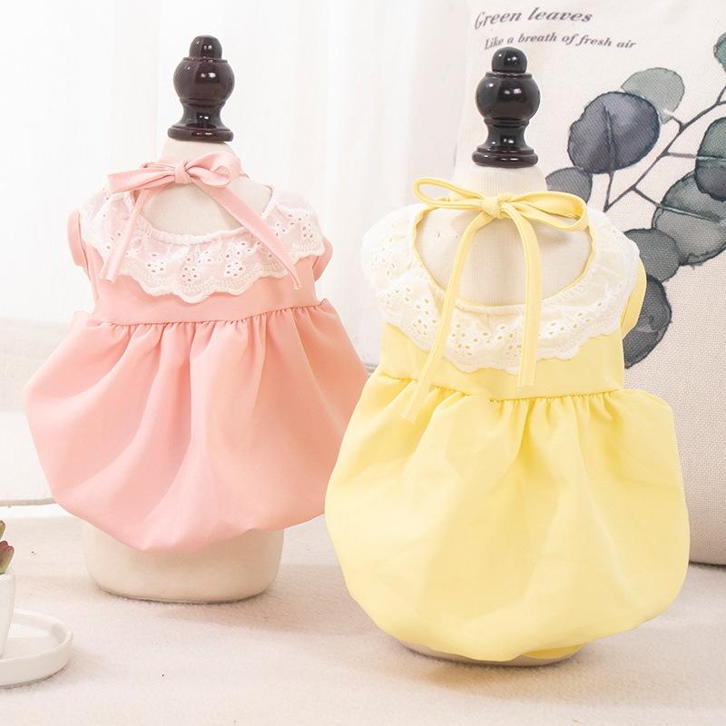 ペット服 レディース 小型犬 猫 犬 南瓜 プリンセス スカート ワンピース ヨークシャー マルチーズ ポ..