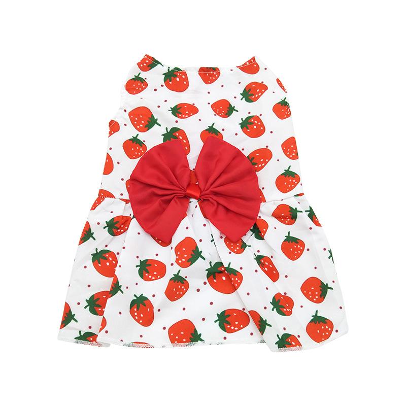 ペット服 レディース 猫 犬 かわいい 花柄 ワンピース 快適 散歩着 お姫様 小型犬 普段使い ピンク系 ..