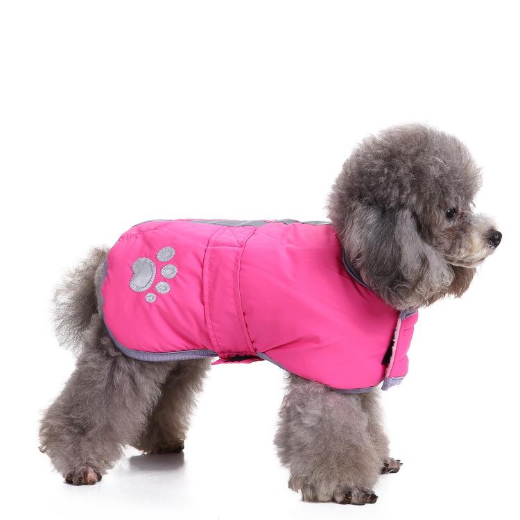 ペット服 冬用 犬用 猫用 防寒 ドッグウェア 綿服 小型犬 保温 防風 XS S M L XL 2XL 3XL 4XL ポリエス..