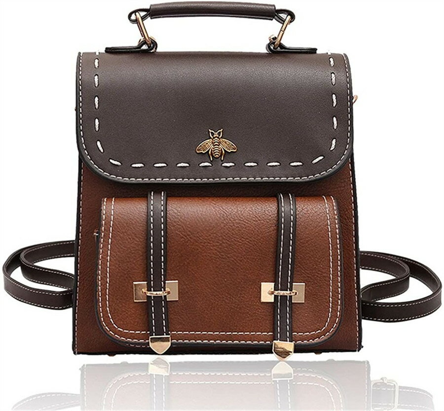 無料ラッピング 送料無料　リュック レディース ショルダー バッグ 手提げ バッグファッションバッグ ビジネスバッグ 韓風リュック 人気 通勤 通学 旅行 防水　高校生おしゃれ 韓風(ブラウン)