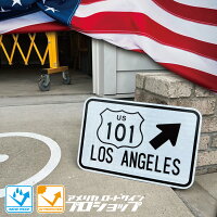 【訳あり】101 LOS ANGELES free way【18in×12in】アウトレット商品 アメリカ ロー...