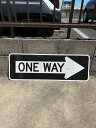 ONE WAY 2 アメリカンロードサインプレート 道路標識もちろん米国製