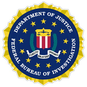 102 連邦捜査局 FBI| アメリカンステッカー スーツケース シール ステッカー 耐水 耐紫外線 屋外用 カリフォルニアステッカー バンパーステッカー