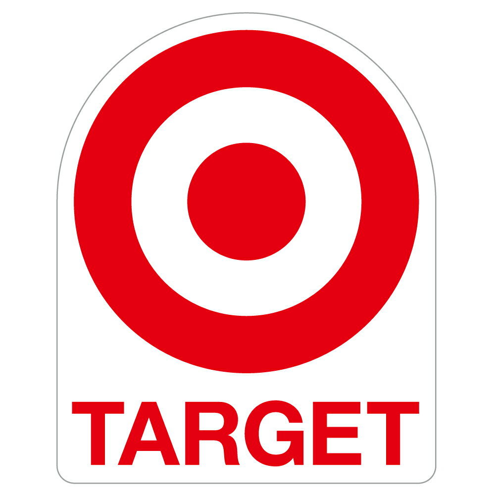 楽天ワイアンドマーケット117 TARGET ターゲット｜ アメリカンステッカー スーツケース シール ステッカー 耐水 耐紫外線 屋外用 カリフォルニアステッカー バンパーステッカー アメリカのスーパーマーケット