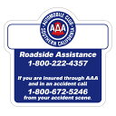 127 AAA ROADESIDE ASSISTANCE ｜アメリカンステッカー スーツケース シール ステッカー 耐水 耐紫外線 屋外用 カリフォルニアステッカー バンパーステッカー