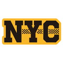 360 NYC taxi｜アメリカンステッカー スーツケース シール ステッカー 耐水 耐紫外線 屋外用 カリフォルニアステッカー バンパーステッカー イエローキャブ タクシー TAXI