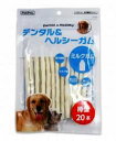 【ペットプロ】デンタル&ヘルシーガム ミルクガム 棒型 20本