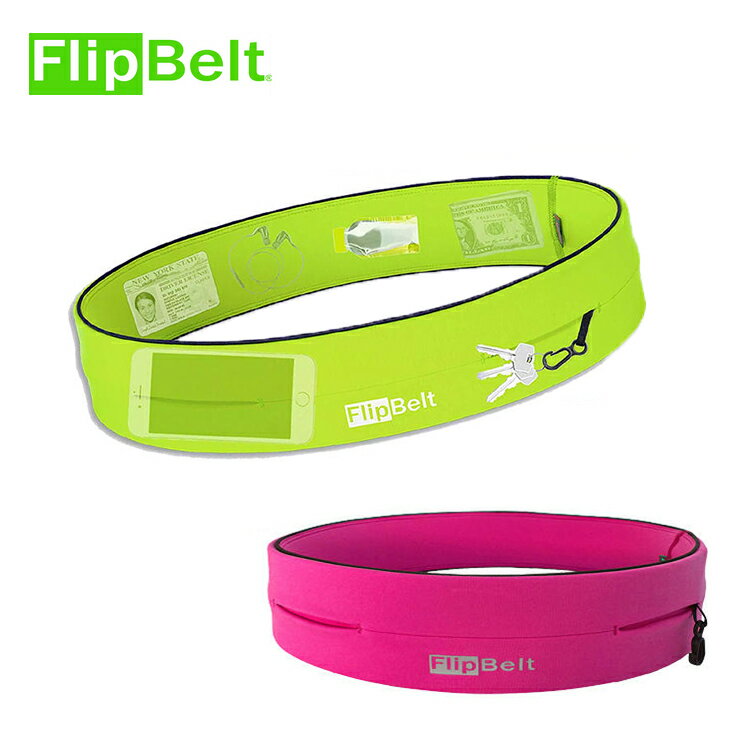 FlipBelt フリップベルト スポーツウエストポーチ　ホットピンク HOT PINK 【FBP】ウエストバッグ ジョギング・ランニング用品 ランニングポーチ ランニングバッグ 伸縮