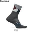 フィーチャーズ FEETURES Trail Max Cushion Mini Crew Gray Summit ランニングアクセサリ ソックス ウィメンズ レ...