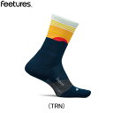 フィーチャーズ FEETURES Trail Max Cushion Mini Crew Table Rock Navy ランニングアクセサリ ソックス ウィメ...
