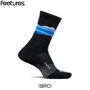 フィーチャーズ FEETURES Trail Max Cushion Mini Crew Blue Ridge Charcoal ランニングアクセサリ ソックス...