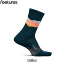 フィーチャーズ FEETURES Trail Max Cushion Mini Crew Table Rock Gray ランニングアクセサリ ソックス ウィメ...