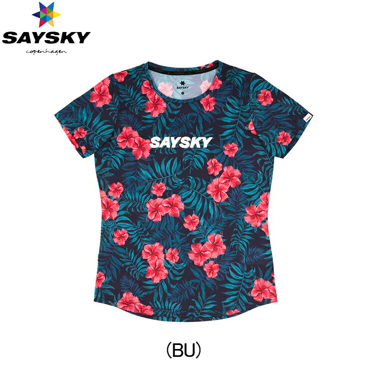 セイスカイ SAYSKY FLOWER COMBAT T-SHIRT ランニングTシャツ 半袖 ウィメンズ レディース 女性 ランニング rss saysky wear ladies