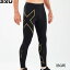 2XU MCSランコンプレッションタイツ ランニングタイツ ロング メンズ 男性【ma5305b-blkgrf】陸上・ランニング用品