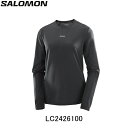 【10%OFFクーポン発行中!】サロモン SALOMON SHKout CORE DEEP BLACK シャウト コア ランニングTシャツ 長袖 ウィメンズ レ...