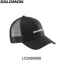 サロモン SALOMON CAP TRUCKER U DEEP BLACK ランニングアクセサリー キャップ 帽子 ユニセックス陸上・ランニング用品