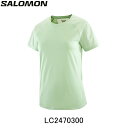 【10%OFFクーポン発行中!】サロモン SALOMON OUTLINE SEA FOAM アウトライン ランニングTシャツ 半袖 ウィメンズ レディース 女性...