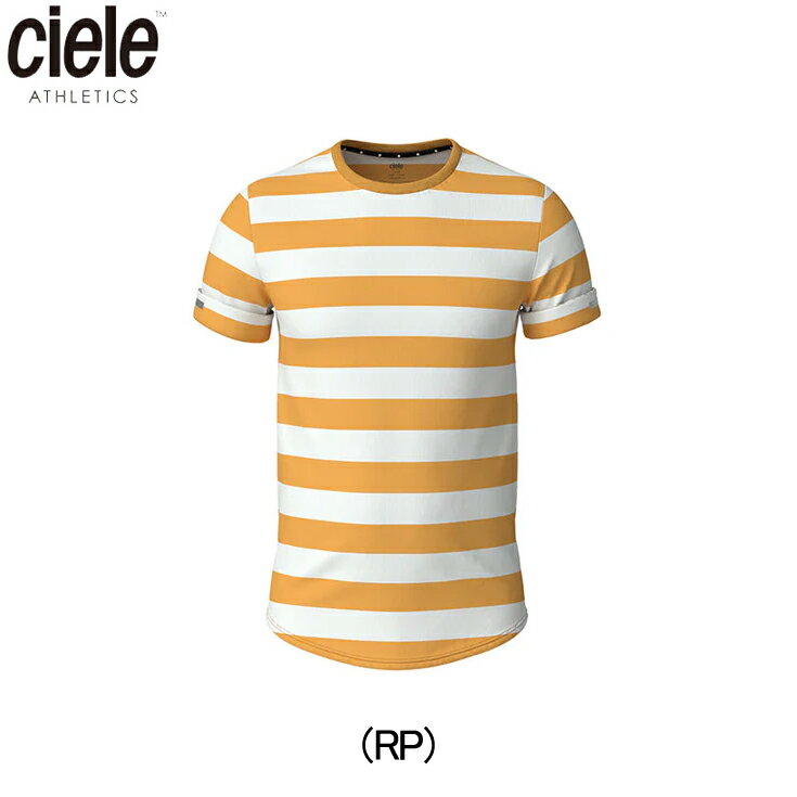 在庫数、納期についてのご注意 ■商品詳細シエル CIELE NSBTShirt Stripe Riseup ランニングTシャツ 半袖 メンズ/男性【4100600313231】快適さと冷却効果を実現したランニング用TシャツクラシックなストライプのTシャツで、品質を重視して先染めした糸を使用。GRS認証のリサイクルオーガニックコットンとリサイクルポリエステルからなる吸湿発散性と速乾性を備えた生地を使用することで、快適さと冷却効果を実現したランニング用Tシャツです。ナイトランでの視認性を高めるリフレクター、より快適な着心地にこだわったフラットロック縫製、不快な臭いや細菌の繁殖を防ぐ天然素材の使用など、ランニングに最適な機能を備えています。グラフィックプリントに通気性の良い水性インクを使用。レースの日はもちろん、日常使いも可能なデザインが特徴です。60%オーガニックコットン、40%リサイクルポリエステル反射ラベル搭載フラットロック縫製天然抗菌仕様水性インク使用洗濯機使用可能ランナー向けの設計●品番：4100600313231●カラー：(RP)Riseup●サイズ：S、M、L●重量：185g●素材：60%オーガニックコットン、40%リサイクルポリエステル ギフト対応 ■返品交換について商品の不良(汚れ・傷・不足)や、不備(商品違い・サイズ違い)があった場合、ご希望に応じて返品または交換にて対応させていただきます。 弊社の瑕疵による場合、誠意をもって対応させていただきますが、返品・交換以外の対応は致しかねます。 ご了承の上お買い求めください。以下にいくつか例を挙げさせていただきます。 ●返品/交換希望において、それに伴う損害が発生した場合の補償は致しかねます（セール買い回りポイントの減少や遠方での受取時の交通費等は補償できません） ●交換希望において、利用日に間に合わない等の理由がある場合でも、通常の配送方法での返品・交換以外の対応は致しかねます（チャーター便や直接お届けするなどは対応できません） ●交換希望において、交換商品がご用意できない場合は返品にて対応いたします（上位モデルやその他の商品との交換はできません） ●交換希望において、次回入荷が未定の場合は返品にて対応いたします（入荷日が確定していない入荷をお待ちいただくことはできません） 何卒、ご理解ご了承のほどよろしくお願い申し上げます。メーカー希望小売価格はメーカーサイトに基づいて掲載しています