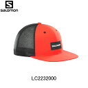 サロモン SALOMON Trucker Flat Cap cherry tomato トラッカー フラットキャップ ランニングアクセサリ 帽子 キャップ ユニ...