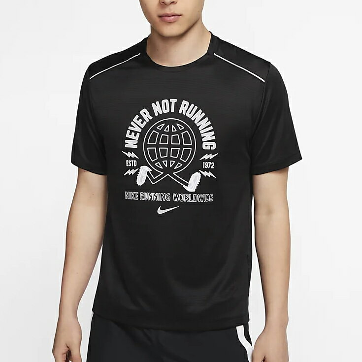 ナイキ nike マイラー ワイルド ラン ランニングTシャツ 半袖 メンズ 男性【cj5404-010】陸上・ランニング用品