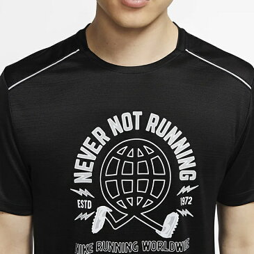 【ヤノスポ スーパーセール 50%off】 ナイキ nike マイラー ワイルド ラン ランニングTシャツ 半袖 メンズ 男性【cj5404-010】陸上・ランニング用品
