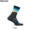 フィーチャーズ FEETURES Trail Max Cushion Mini Crew Table Rock Gray ランニングアクセサリ ソックス ウィメ...