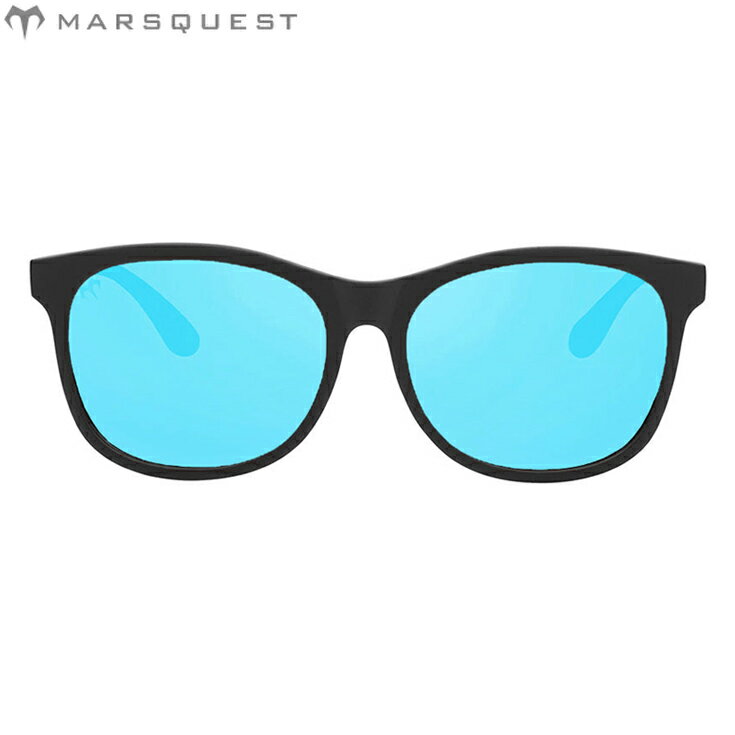 Rakuten - MARSQUEST マーズクエスト Momentum Carbon Black Neon Blue ランニングアクセサリー 偏光uvカットサングラス ユニセックス【mp3cbknb】陸上・ランニング用品