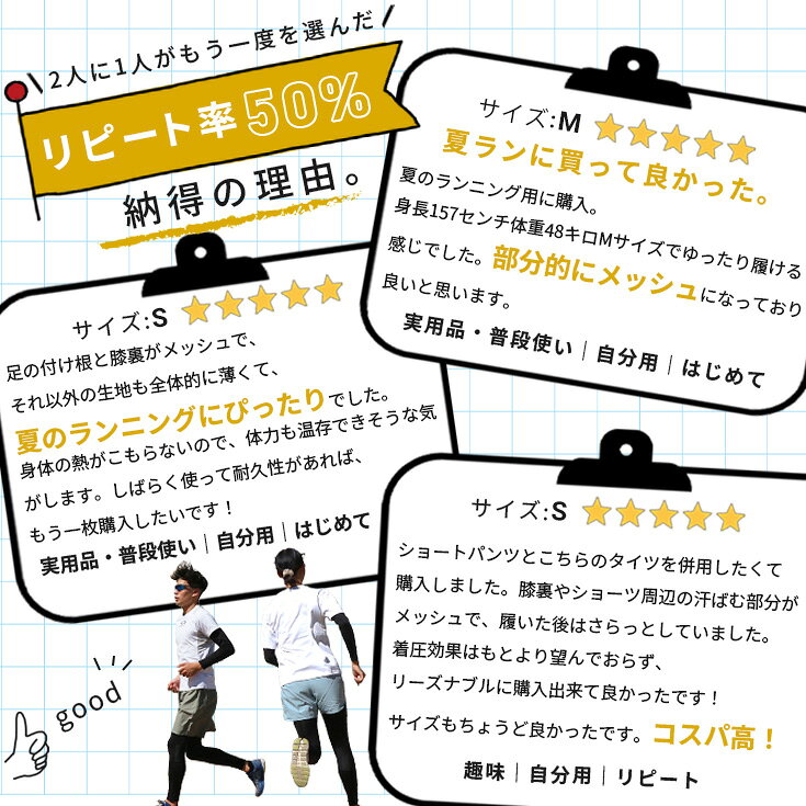 【7/20まで500円OFF！涼しいUV対策】 ランニングタイツ メッシュ 夏用 涼しい ウエ...