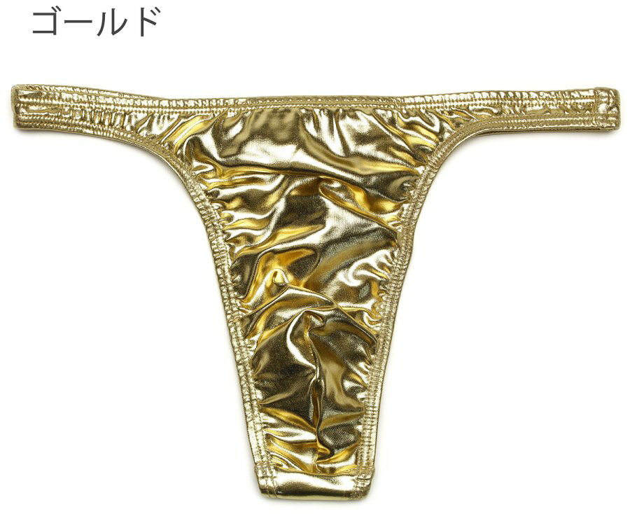 メンズ Tバック ハーフシーム キラキラメタリ...の紹介画像2