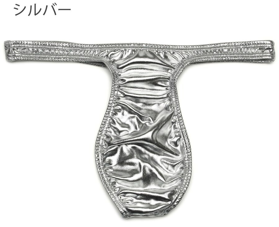 under wear yansのTバック ひょうたん キラキラメタリック生地 ユニセックス｜アングル3