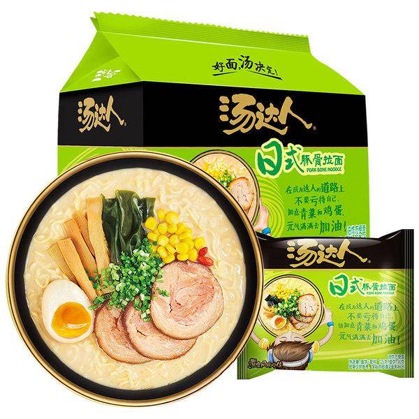 【着後レビューで200円クーポンGET】湯?人日式豚骨拉面 【4点セット】豚骨ラーメン　インスタントラーメン 即食面 泡面 方便面 5食入り×4点