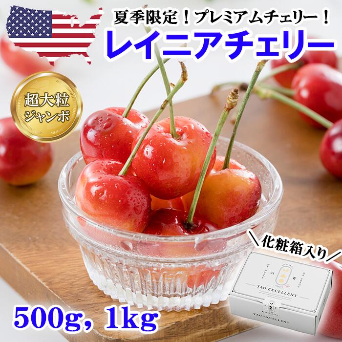 【 先行予約 】レイニアチェリー 500g、1kg【 さくらんぼ サクランボ アメリカンチェリー レーニア 夏季 限定 厳選 …