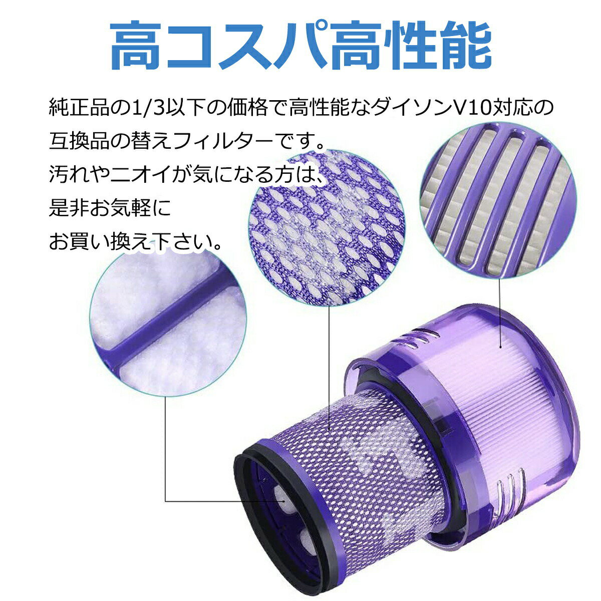 ダイソン 掃除機 フィルター V11 SV14 互換品 1個 dyson ダイソンV11 SV14 シリー...